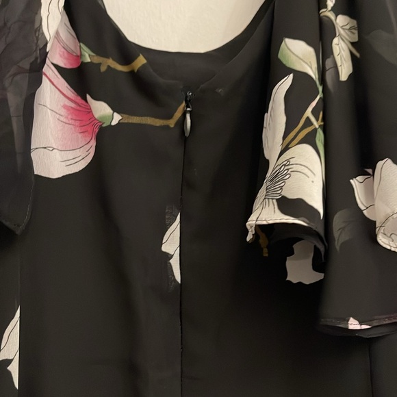 NWT Chaps Floral Midi Dress 8 - Picture 5 of 11